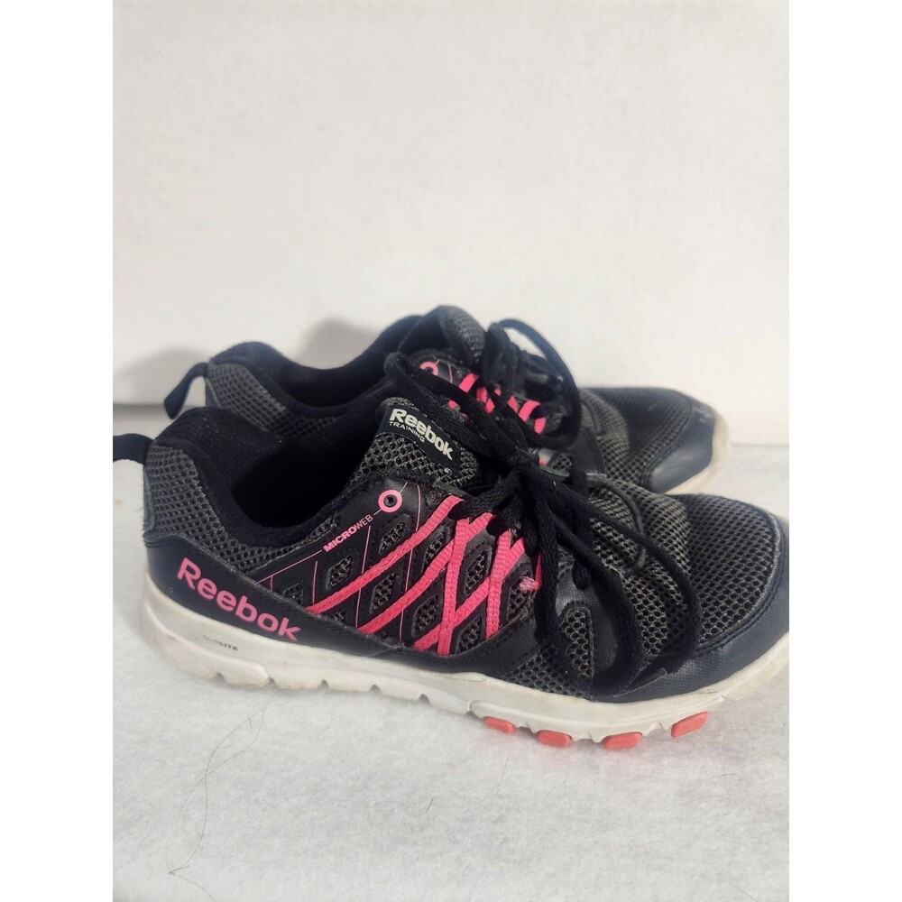 Reebok Womens Microweb Sublite V67631 Black Low Top Training Sneakers Shoes 8.5